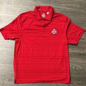 Ohio State Cutter & Buck Scarlet Polo Shirt